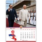 Koledar Tito 2027 – jugoslovanski voditelj Tito v zgodovinskih in nostalgičnih podobah.