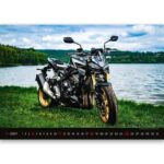 Koledar Motorji 2027 – koledar z motorji za ljubitelje športnih motorjev, hitrosti in motociklizma.