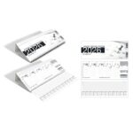 Namizni ležeči koledar poslovni 2026 – Funkcionalni namizni koledar 2026 z mesečnim pregledom, kakovostni namizni koledarji 2026 za poslovno rabo.