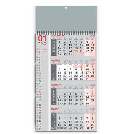 ŠTIRIMESEČNI ŠPIRALNI POSLOVNI KOLEDAR 2026 - BU