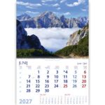 Koledar z gorami Slovenije 2027 – čudoviti poletni gorski motivi in slikovite lepote slovenskih gora.