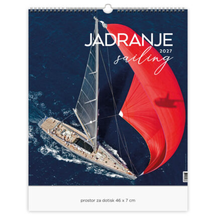 Koledar Jadranje 2027, Jadranje 2027 Stenski koledar, Koledar Jadrnice 2027