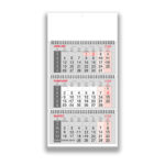 Tridelni špiralni koledar 2026 – Estetski tridelni koledarji 2026 s pregledno zasnovo, praktični špiralni poslovni koledar.