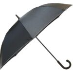 Dežnik Aurora z odsevnim robom – Promocijski dežniki z gumi ročajem, elegantni reklamni dežniki z logotipom.