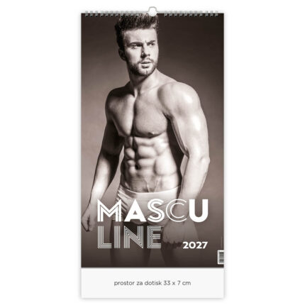 koledar Masculine 2027, goli moški Masculine, koledarji moški Masculine 2027