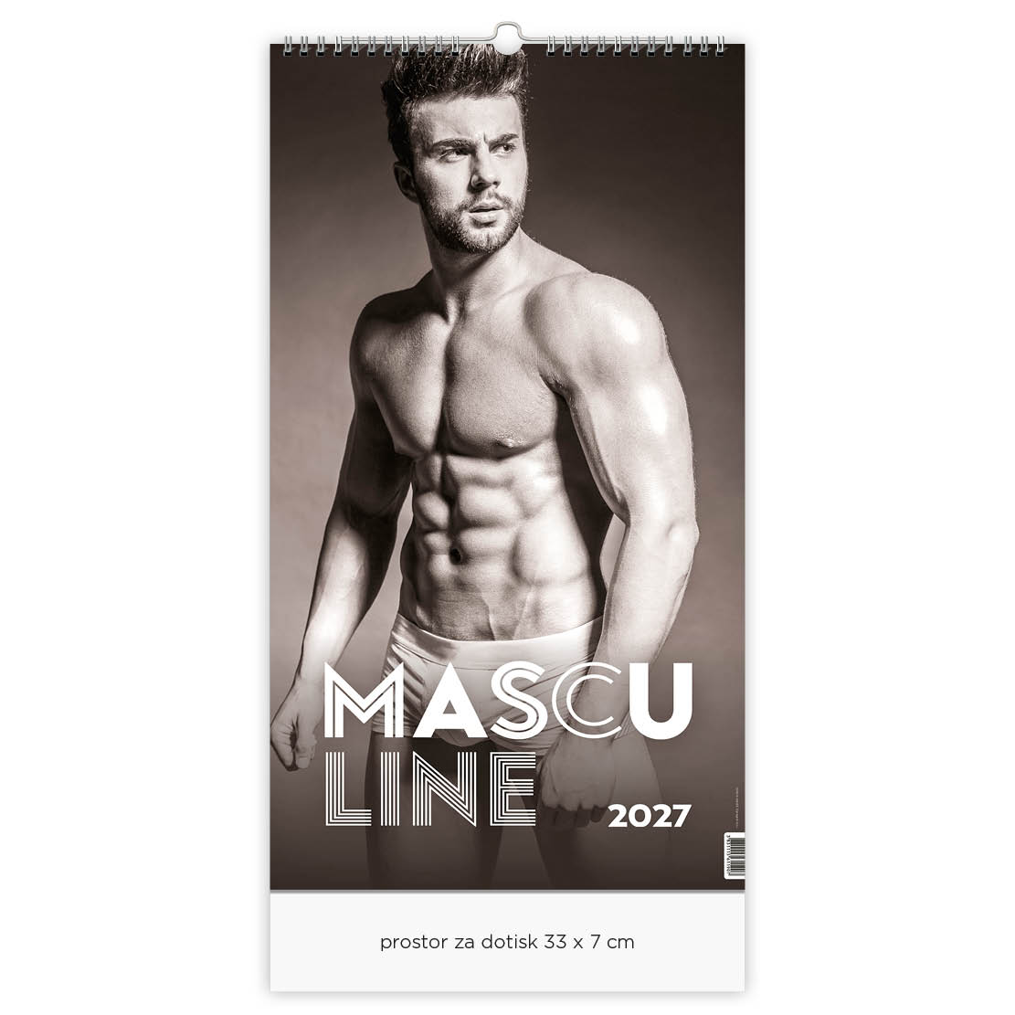 masculine_2 koledar Masculine 2027, goli moški Masculine, koledarji moški Masculine 2027