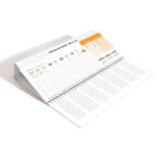 Namizni LEŽEČI koledar poslovni 2026 – Elegantni namizni koledarji 2026 z jasnim pregledom mesecev, funkcionalen namizni pokončni koledar za delo.