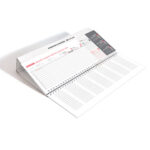 Namizni ležeči koledar poslovni 2026 – Kakovostni namizni koledar 2026 za organizacijo dela, pregledni namizni koledarji 2026 s profesionalnim dizajnom.