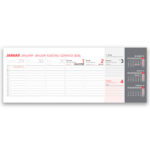 Namizni ležeči koledar poslovni 2026 – Kakovostni namizni koledar 2026 za organizacijo dela, pregledni namizni koledarji 2026 s profesionalnim dizajnom.