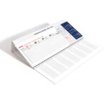 Namizni ležeči koledar poslovni 2026 – Kakovostni namizni koledar 2026 za organizacijo dela, pregledni namizni koledarji 2026 s profesionalnim dizajnom.