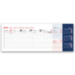 Namizni ležeči koledar poslovni 2026 – Kakovostni namizni koledar 2026 za organizacijo dela, pregledni namizni koledarji 2026 s profesionalnim dizajnom.