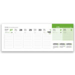 Namizni ležeči koledar poslovni 2026 – Pregleden namizni koledar 2026 z mesečnim pregledom, praktični namizni koledarji 2026 za pisarne in podjetja.