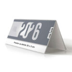 Namizni pokončni koledar poslovni 2026 – Elegantni namizni koledarji 2026 z veliko prostora za beležke, funkcionalen namizni pokončni koledar za delovne mize.