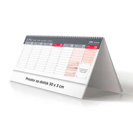 Namizni pokončni koledar – Pozitivne misli 2026 – Funkcionalni namizni koledar 2026 z inspirativnimi sporočili, elegantni namizni koledarji 2026.