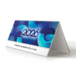 Namizni pokončni koledar – s sliko 2026 – Navdihujoči namizni koledarji 2026 za pisarne in dom, pregledni namizni ležeči koledarji 2026.