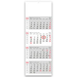 Štiridelni lepljen koledar 2026 – praktičen in pregleden štiridelni koledar za planiranje mesečnih aktivnosti.