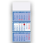 Tridelni lepljen koledar 2026 – Praktični lepljeni koledarji 2026 v tridelni izvedbi, kakovosten poslovni koledar.