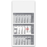 Tridelni lepljen koledar 2026 – Priljubljeni lepljeni koledarji 2026 za pisarne, tridelni format z jasnimi pregledi.