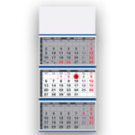 Tridelni lepljen koledar 2026 – Estetski poslovni koledar z lepljeno vezavo, pregledni lepljeni koledarji 2026.