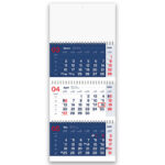 Tridelni špiralni koledar poslovni 2026 – Eleganten tridelni koledarji 2026 z jasno razporeditvijo datumov, praktičen tridelni poslovni koledar za vsakodnevno uporabo.