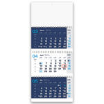 Tridelni špiralni koledar poslovni 2026 – Profesionalni tridelni koledarji 2026 v špiralni izvedbi, funkcionalen tridelni poslovni koledar za vsak delovni prostor.