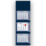 Tridelni špiralni koledar poslovni 2026 – Funkcionalni tridelni koledarji 2026, estetski špiralni poslovni koledar za delovno okolje.