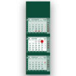 Tridelni špiralni koledar poslovni 2026 – Profesionalni poslovni koledar v tridelni obliki, estetski špiralni koledarji 2026.