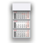 Tridelni špiralni koledar 2026 – Jasno oblikovani tridelni koledarji 2026, estetski poslovni koledarji s špiralno vezavo.