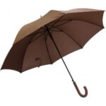 Dežnik Apolo, dežnik z gumiranim ročajem v barvi dežnika in avtomatskim odpiranjem za vsakodnevno uporabo.