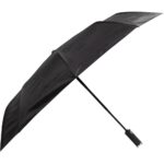 Zložljivi dežnik Thor – elegantni dežnik s PVC ročajem, priročnim avtomatskim odpiranjem in protivetrno zaščito.